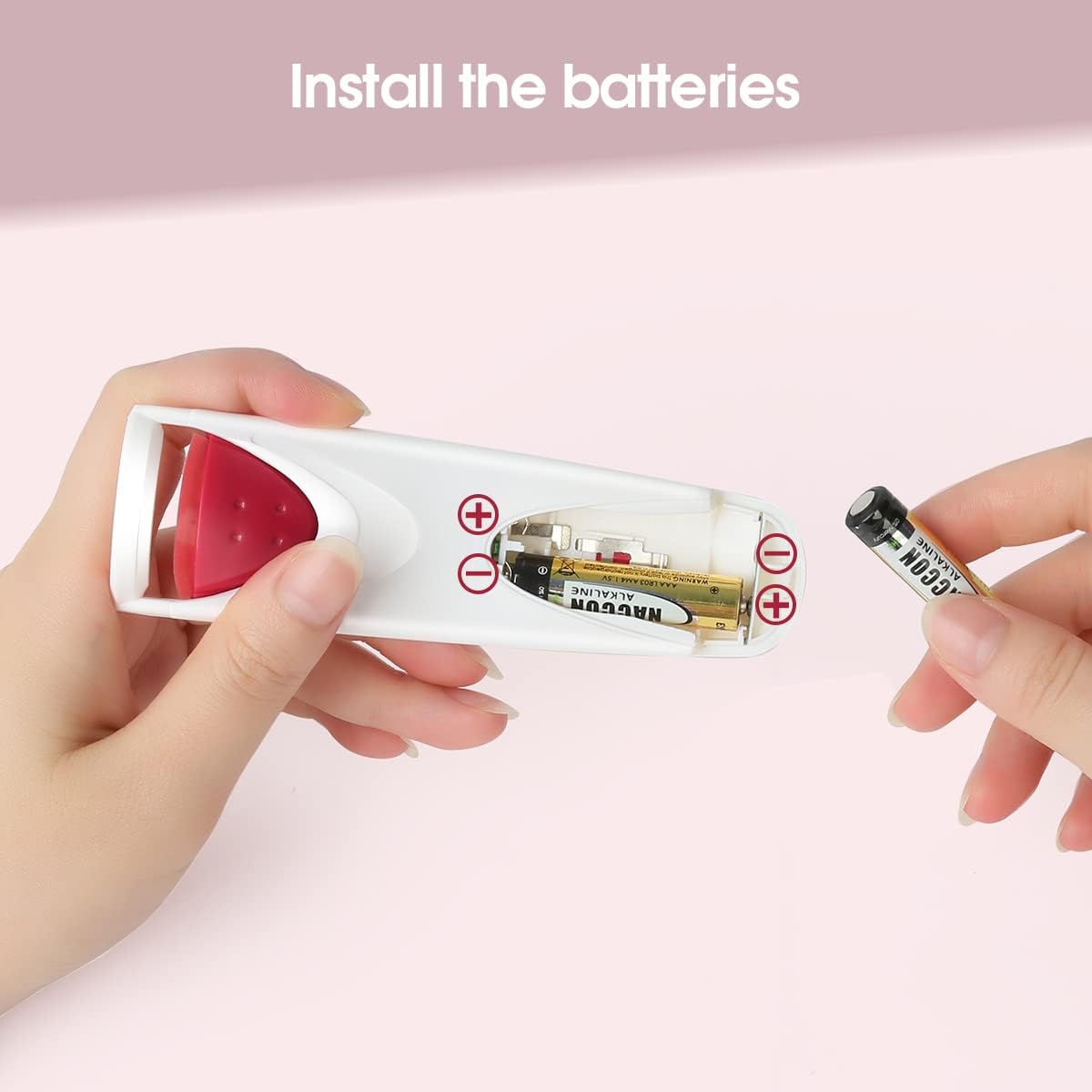 Heated Eyelash Curler with Heating Silicone Pad Lash Curling Tool for Women Red TB-2003A