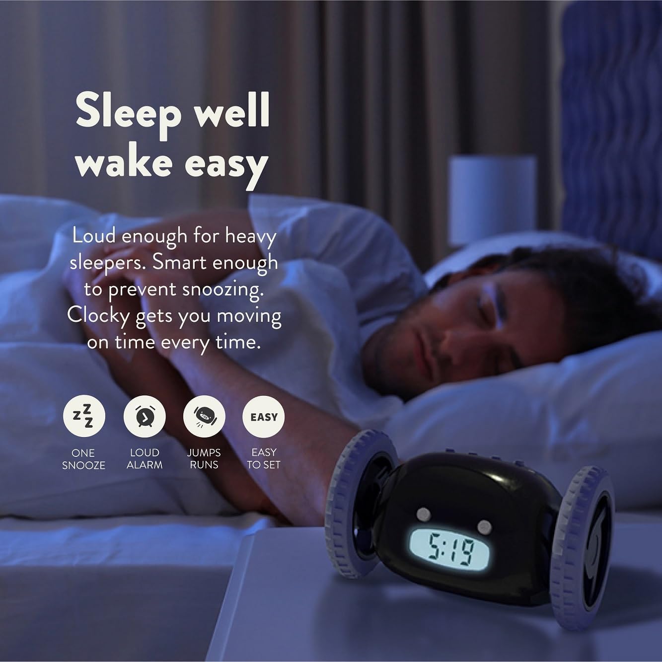 Rolling Alarm Clock