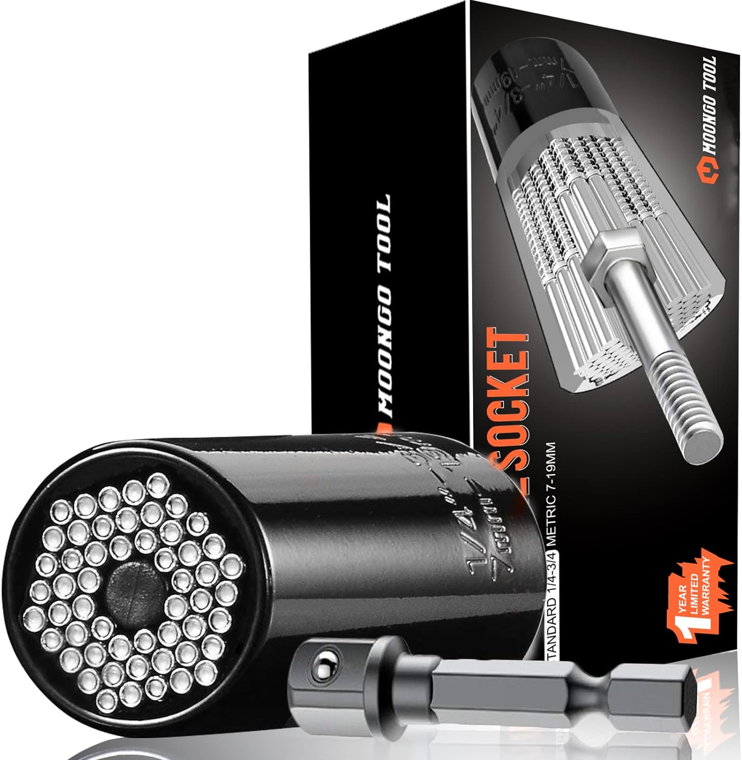 Super Universal Socket Tools Gifts for Men - Stocking Stuffers for Men, Mens Christmas Gifts, Cool Stuff Gadgets for Men Birthday Gifts for Dad Women Husband, Socket Set with Power Drill Adapter