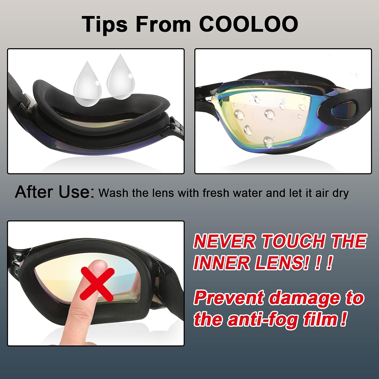 Swim Goggles, 2 Pack Swimming Goggles for Men Women, Goggles Swimming Adult Youth Teen Kids, anti Fog Pool Goggles