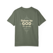 Talk To God Unisex Garment-Dyed T-shirt