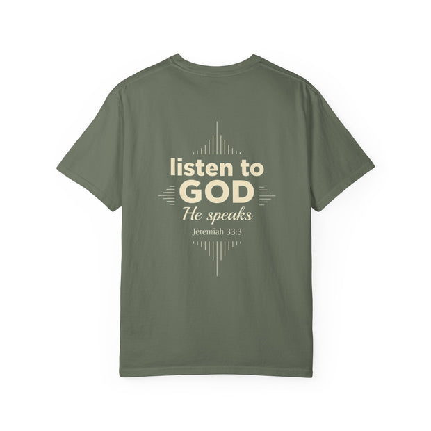 Talk To God Unisex Garment-Dyed T-shirt