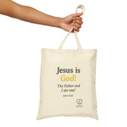 Jesus Is God Cotton Canvas Tote Bag