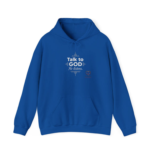 Talk To God Unisex Heavy Blend™ Hooded Sweatshirt