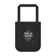 Talk To God Organic Canvas Tote Bag
