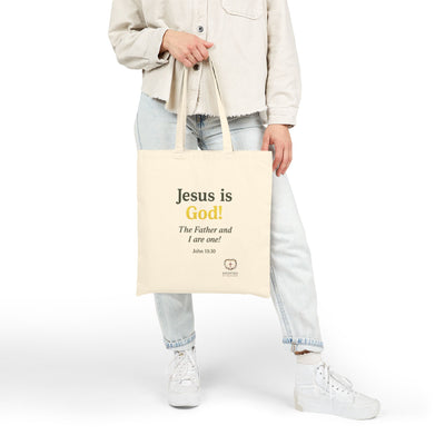 Jesus Is God Cotton Canvas Tote Bag
