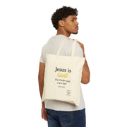 Jesus Is God Cotton Canvas Tote Bag