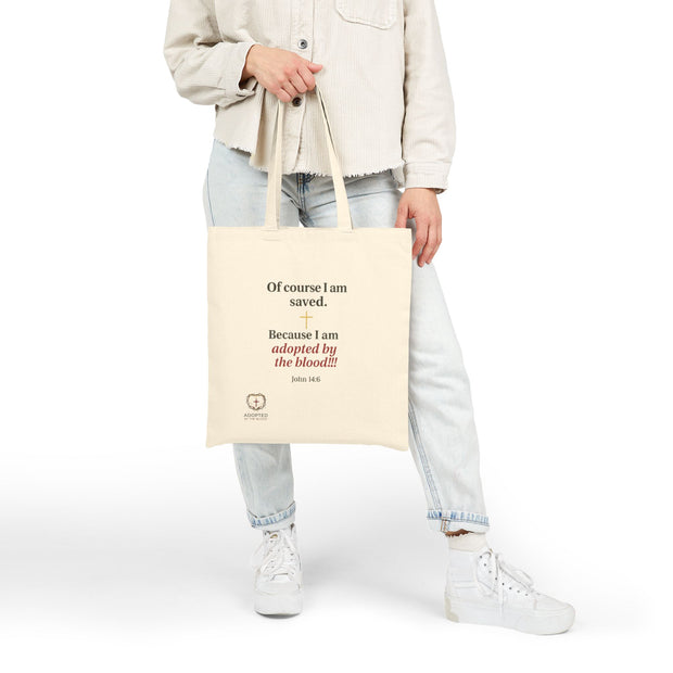 I am saved Cotton Canvas Tote Bag