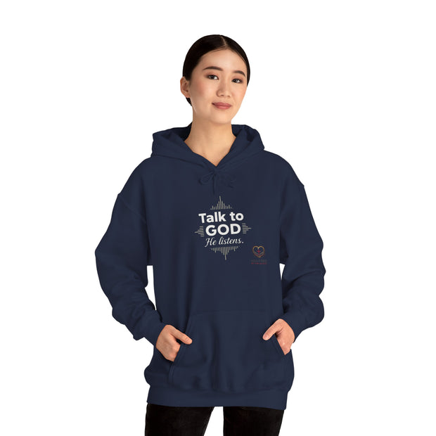 Talk To God Unisex Heavy Blend™ Hooded Sweatshirt