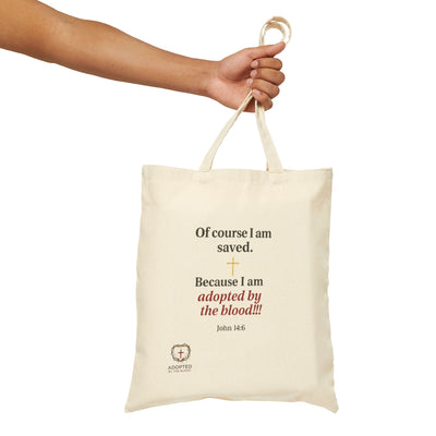 I am saved Cotton Canvas Tote Bag