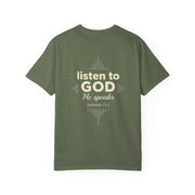 Talk To God Unisex Garment-Dyed T-shirt