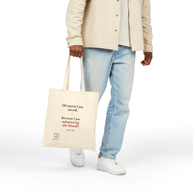 I am saved Cotton Canvas Tote Bag