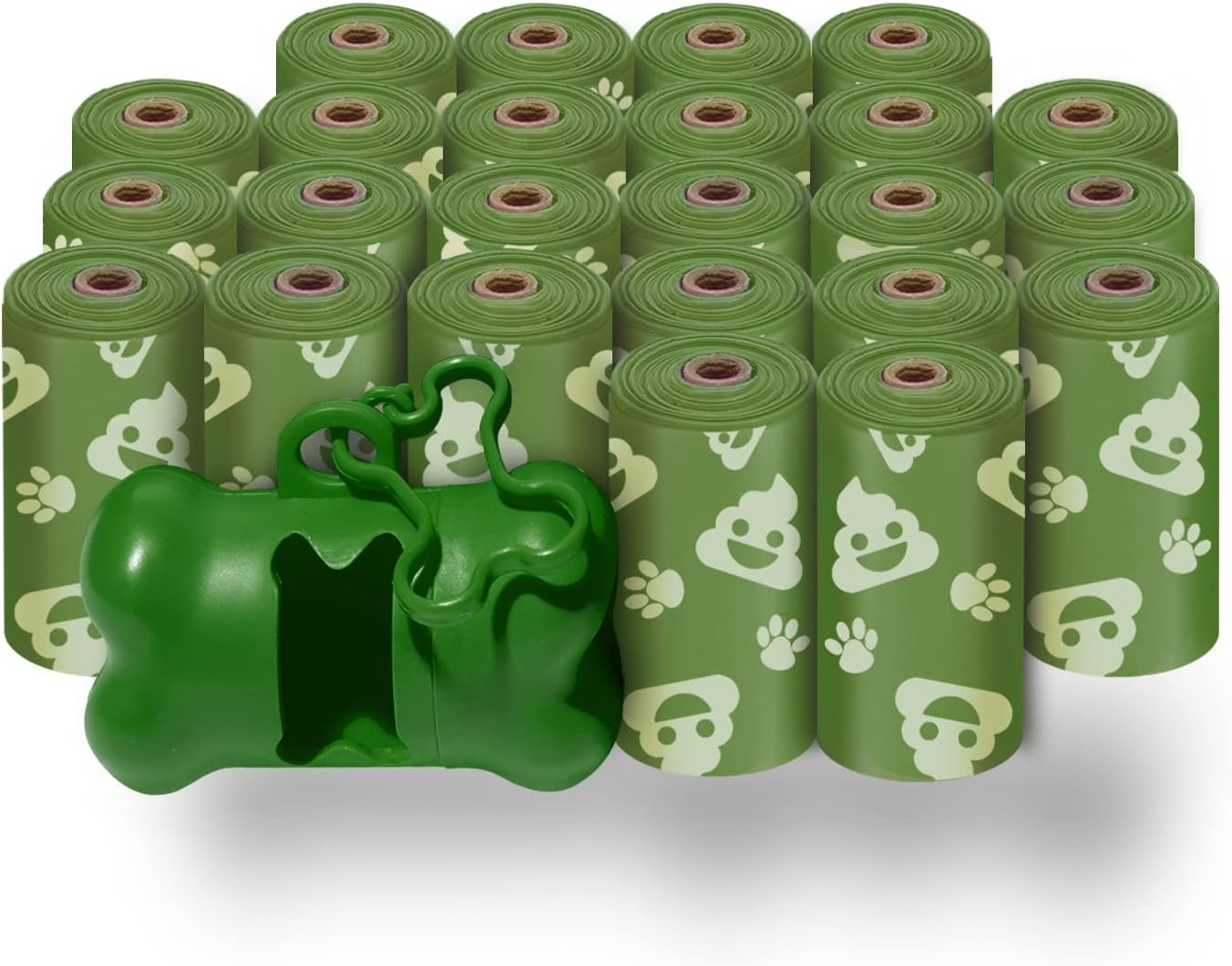 Dog Poop Bags for Waste Refuse Cleanup, Doggy Roll Replacements for Outdoor Puppy Walking and Travel, Leak Proof and Tear Resistant, Thick Plastic - Turquoise, 360 Bags