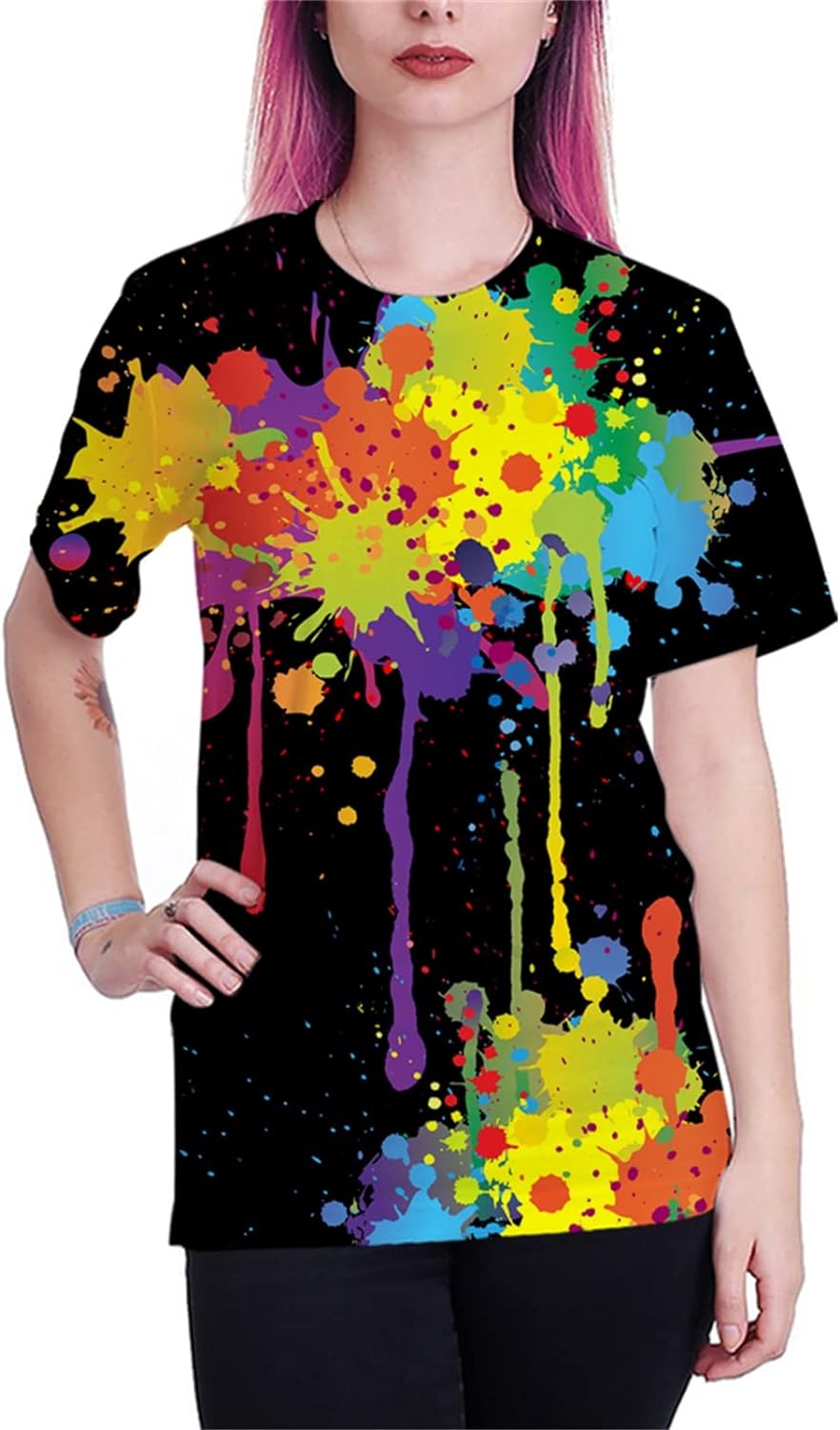 Mens Womens Graphic T-Shirts Unisex 3D Printed Short Sleeve Shirts Tops