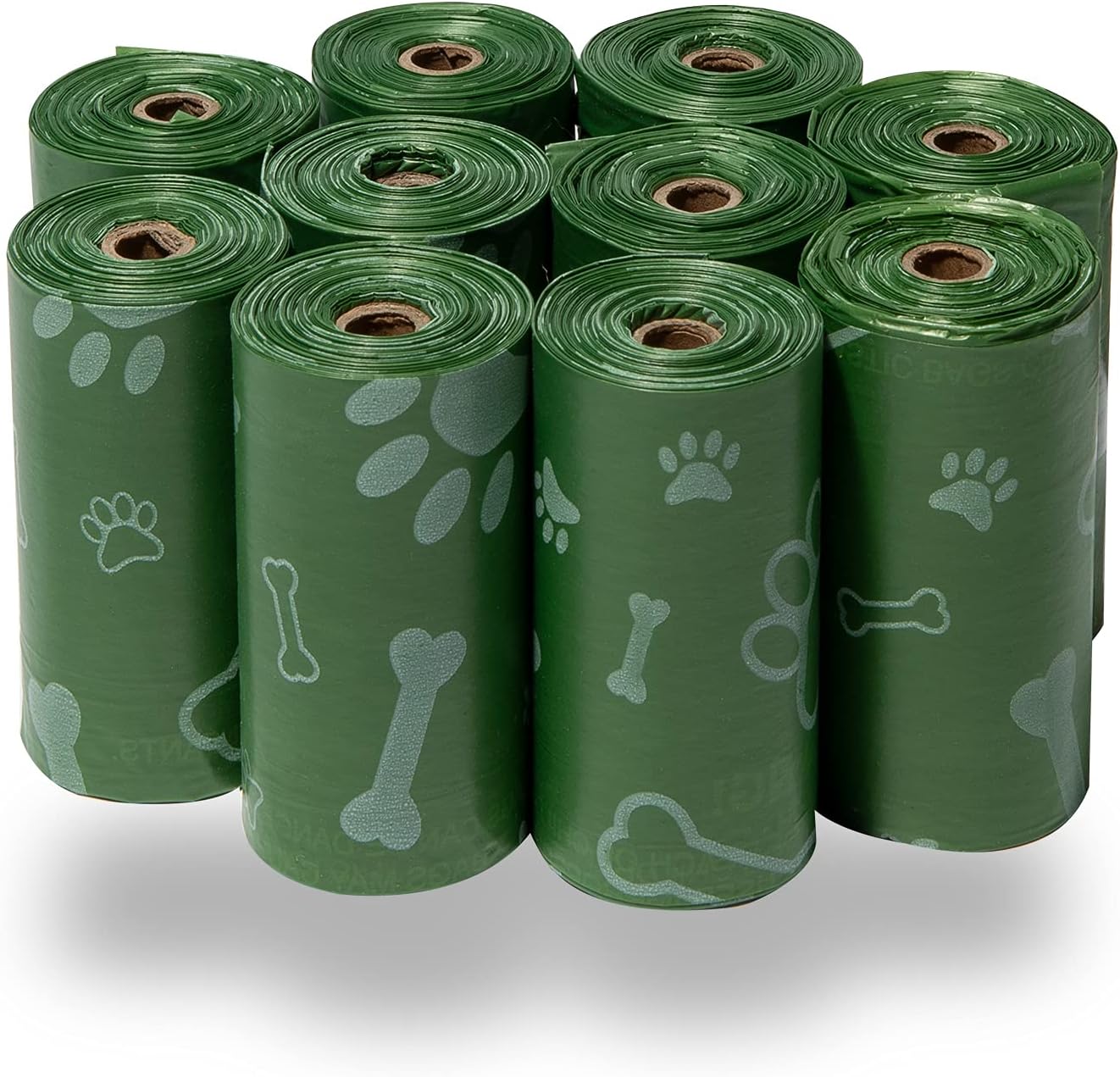 Dog Poop Bags for Waste Refuse Cleanup, Doggy Roll Replacements for Outdoor Puppy Walking and Travel, Leak Proof and Tear Resistant, Thick Plastic - Turquoise, 360 Bags