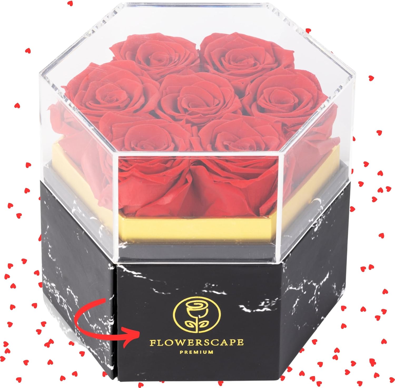 7 Forever Rose Valentines Day - Birthday Gifts for Mom and for Her Anniversary - Eternal Rose Box - Real Preserved Roses Fresh Flowers Bouquet -Forever Flowers for Delivery Prime