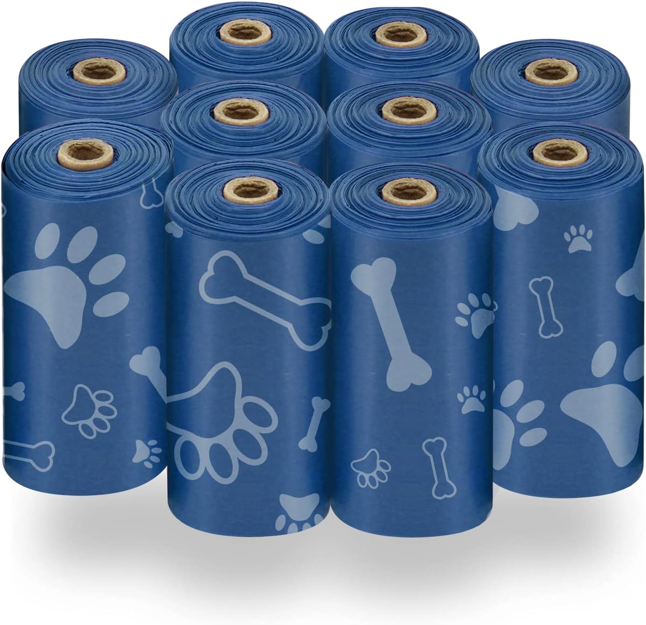 Dog Poop Bags for Waste Refuse Cleanup, Doggy Roll Replacements for Outdoor Puppy Walking and Travel, Leak Proof and Tear Resistant, Thick Plastic - Turquoise, 360 Bags