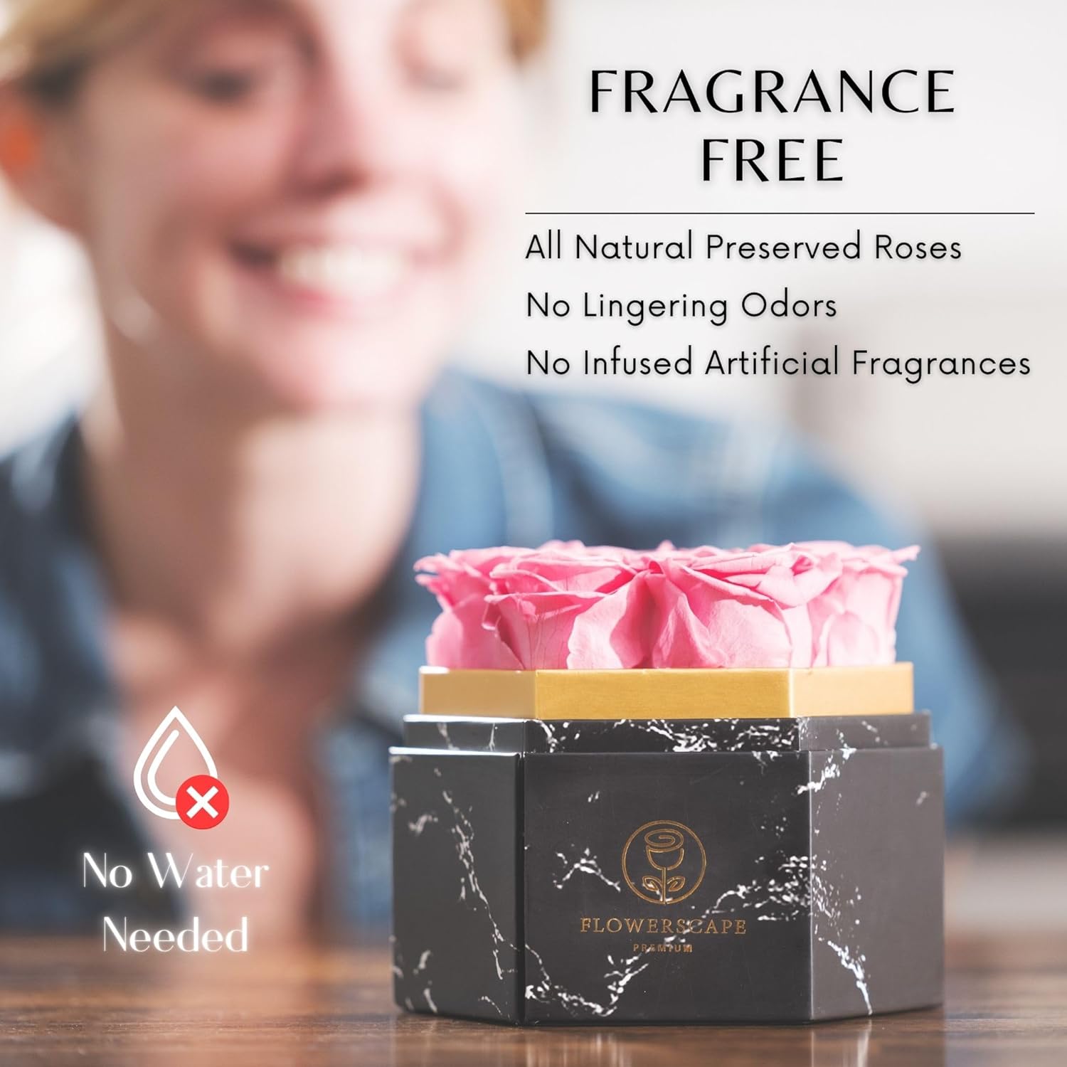 7 Forever Rose Valentines Day - Birthday Gifts for Mom and for Her Anniversary - Eternal Rose Box - Real Preserved Roses Fresh Flowers Bouquet -Forever Flowers for Delivery Prime